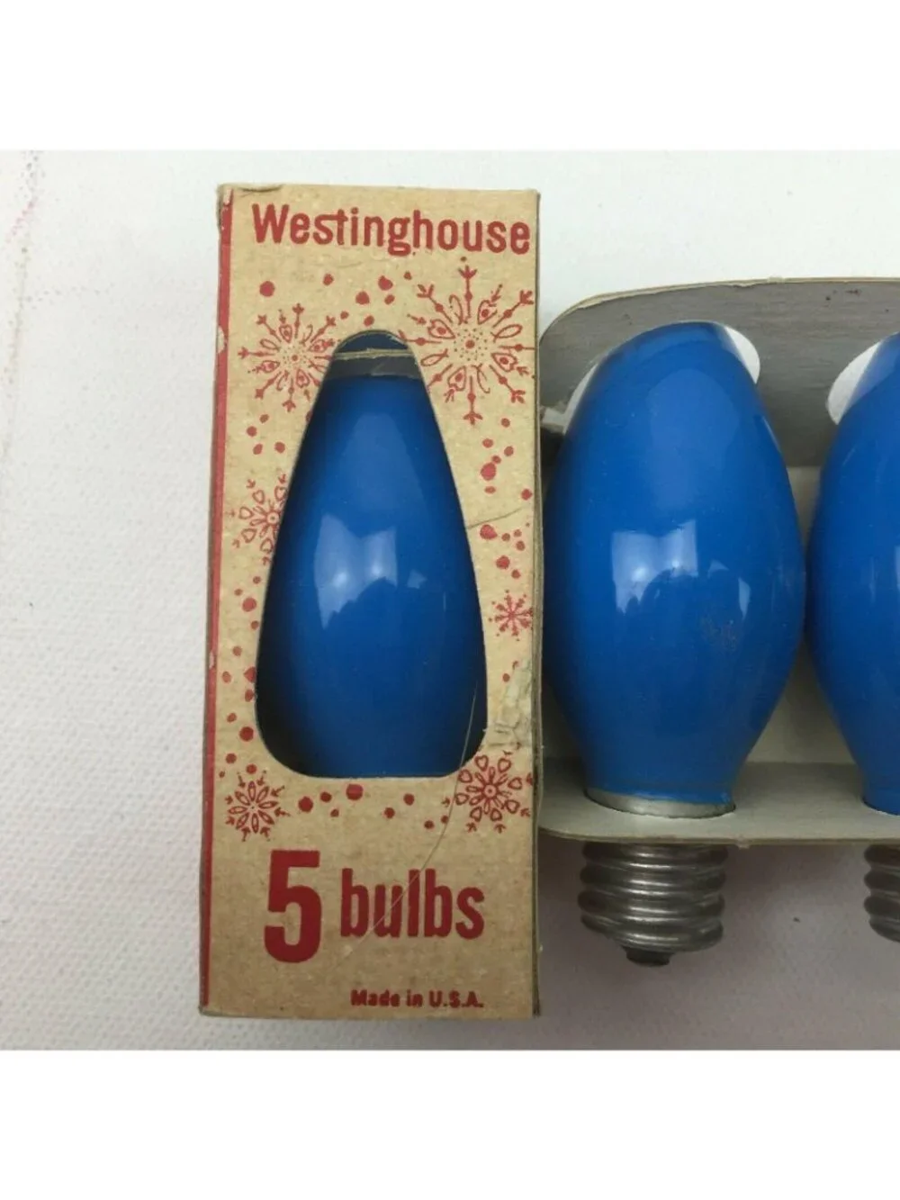 Vintage Westinghouse Christmas Bulbs D14 C-9 1/2 or Hanukkah Blue Lights 4 Sets